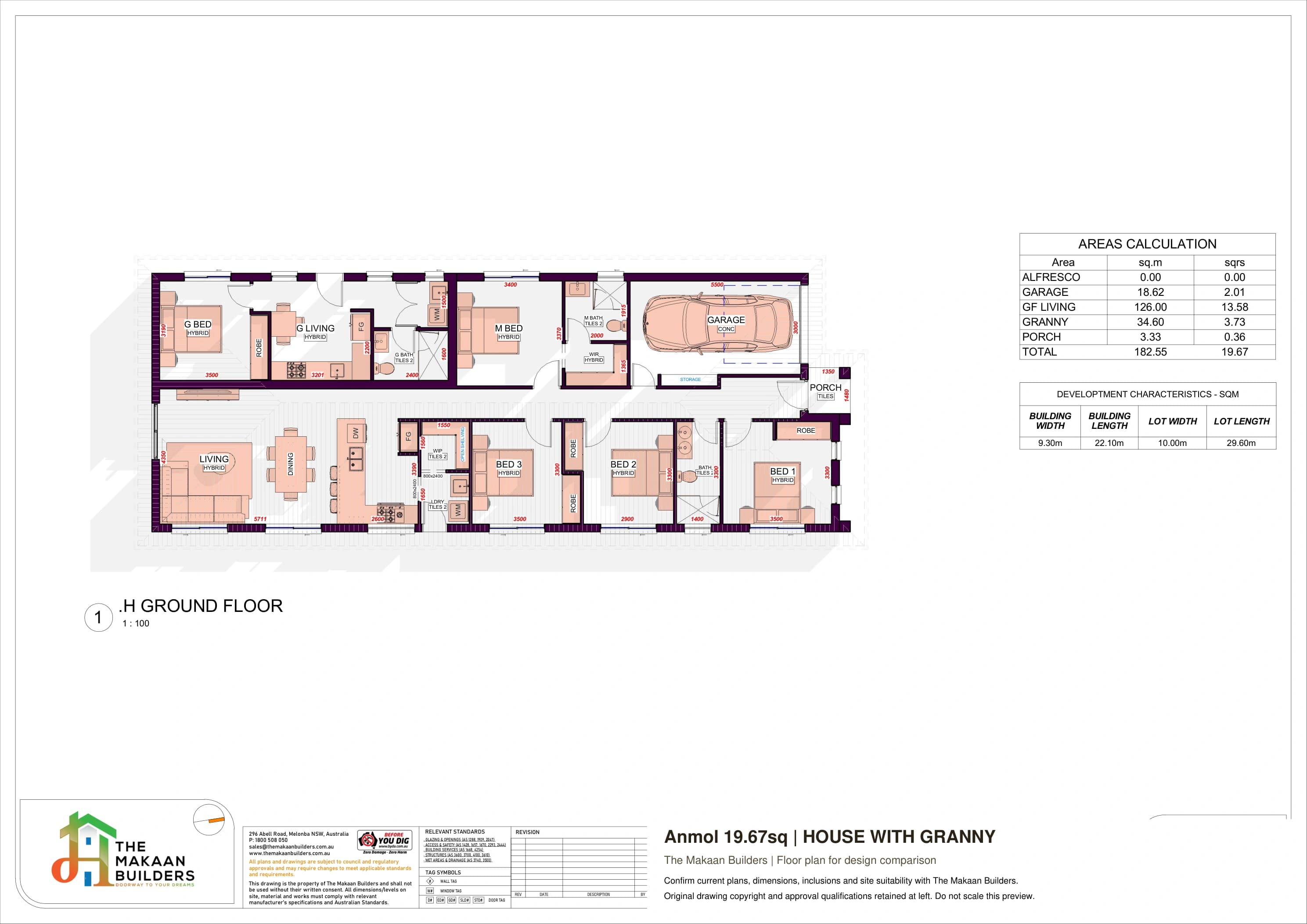 Anmol 19.67sq floor plan