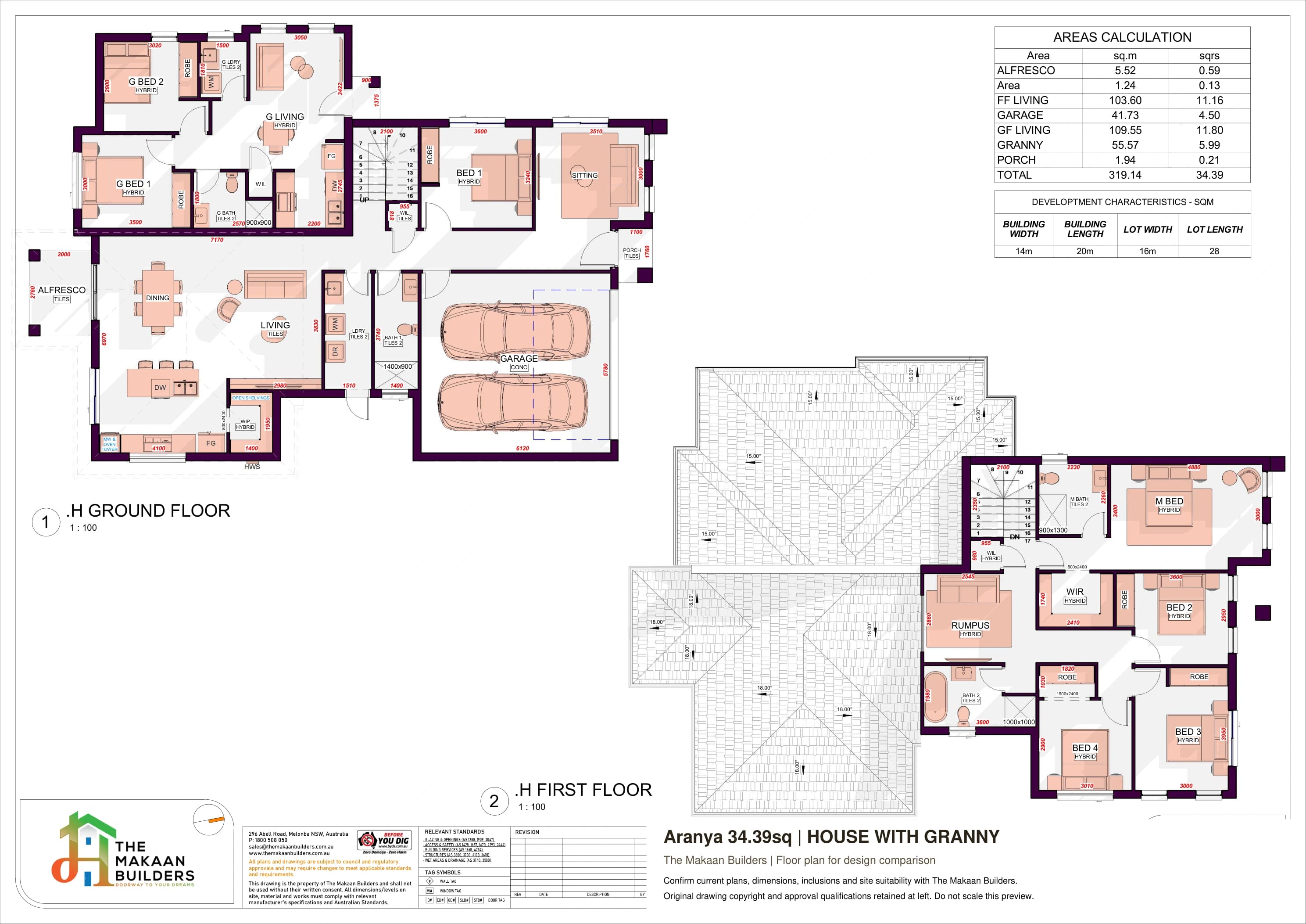 Aranya 34.39sq floor plan