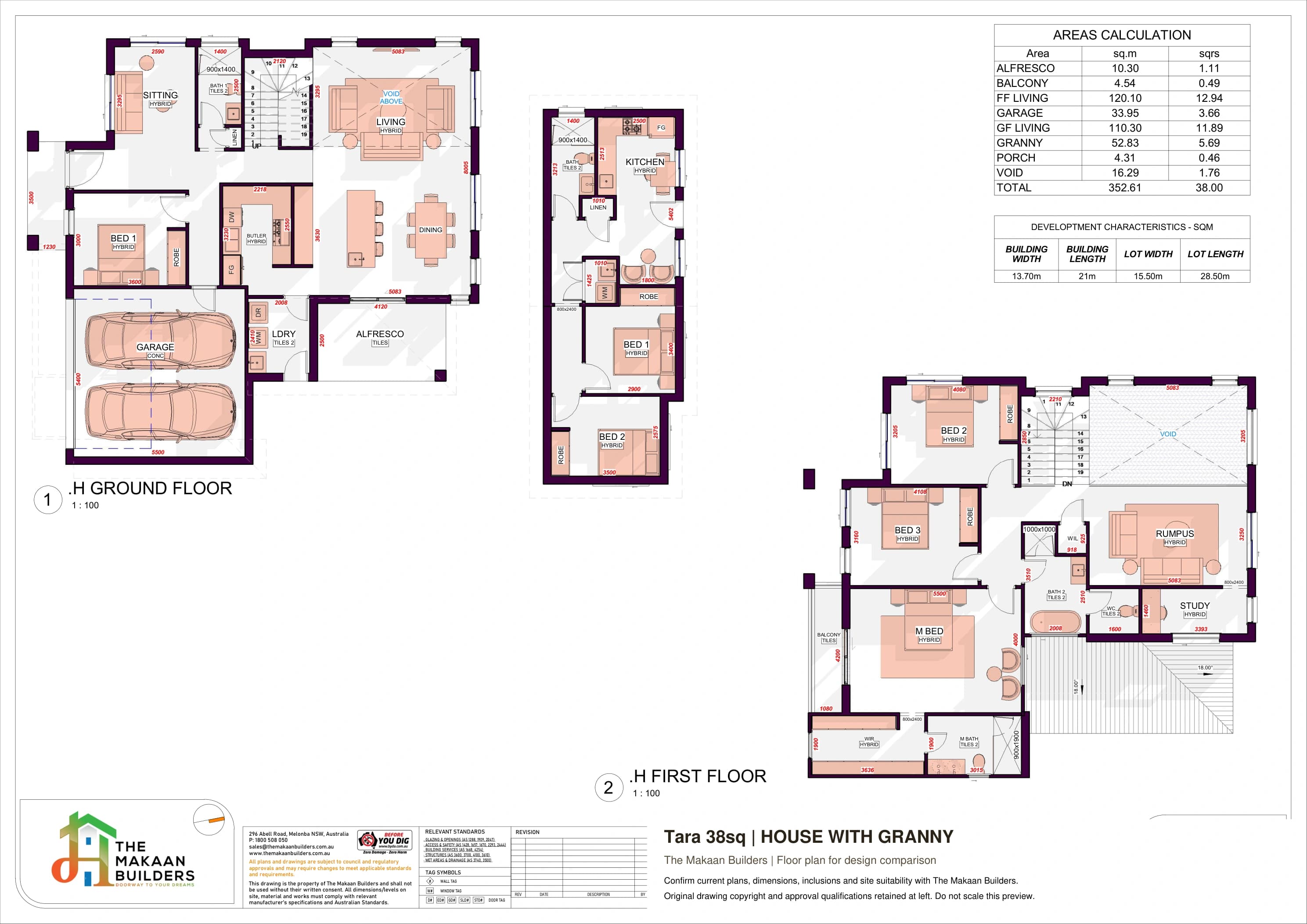 Tara 38sq floor plan